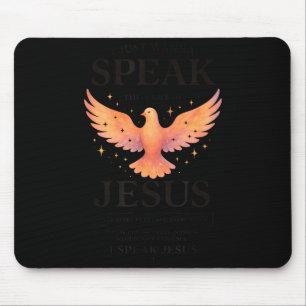 I Love Jesus Waffle Heart Christian Breakfast Mouse Pad