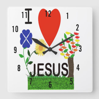 I love Jesus Wall Clock
