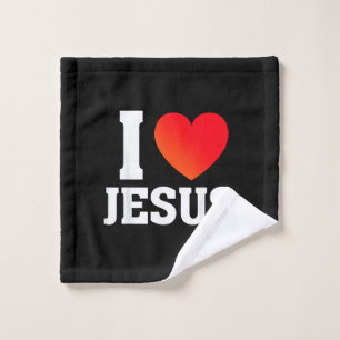 I Love Jesus Wash Cloth