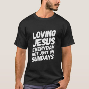 I Love Jesus With Positive Religious Message T-Shirt