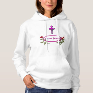 I love Jesus womans clothing Hoodie