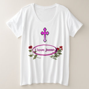 I love Jesus womans clothing Plus Size T-Shirt
