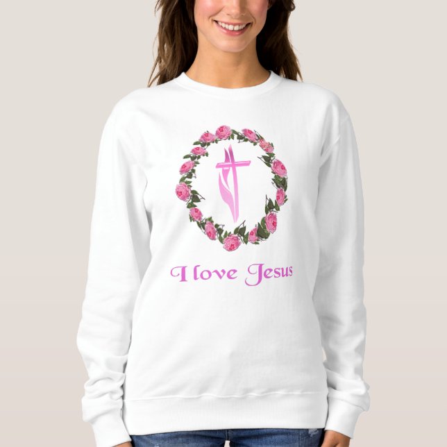 I love Jesus womans t-shirts (Front)
