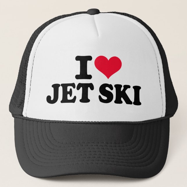 I love Jet ski Trucker Hat (Front)