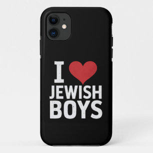 I Love Jewish Boys I Heart Jewish Boys Hanukkah Case-Mate iPhone Case