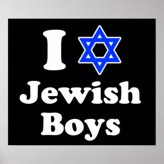 I Love Jewish Boys Poster