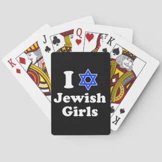 I Love Jewish Girls Playing Cards