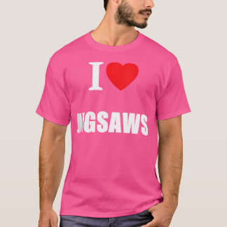 I Love Jigsaws Puzzles Contest Competition Mothers T-Shirt