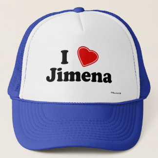 I Love Jimena Trucker Hat