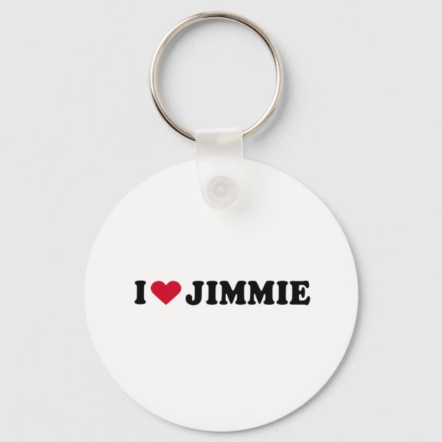 I LOVE JIMMIE KEY RING (Front)