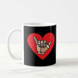 I love Jiu Jitsu BJJ Brazilian Jiu Jitsu Heart Val Coffee Mug