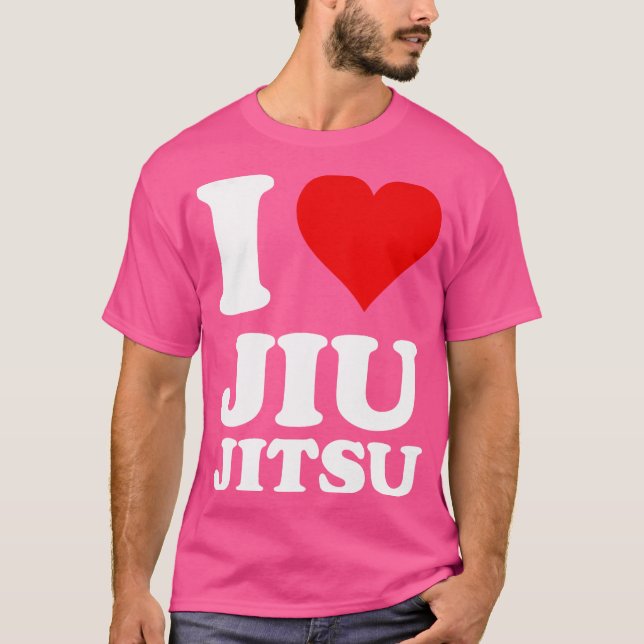 I Love Jiu Jitsu T-Shirt (Front)
