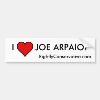 I LOVE JOE ARPAIO! BUMPER STICKER
