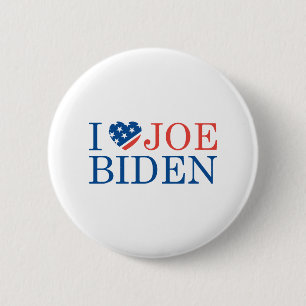 I Love Joe Biden 2020 6 Cm Round Badge