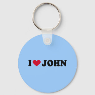 I LOVE JOHN KEY RING