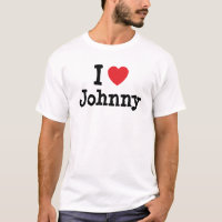 I love Johnny heart T-Shirt