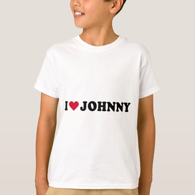 I LOVE JOHNNY T-Shirt (Front)