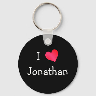 I Love Jonathan Key Ring