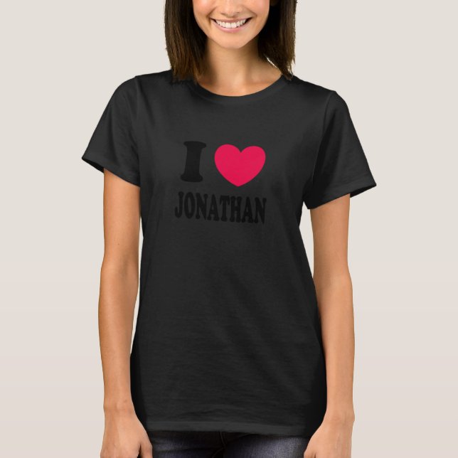 I Love Jonathan T-Shirt (Front)