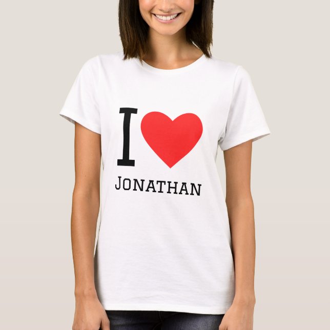 I love jonathan T-Shirt (Front)