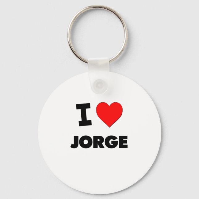I love Jorge Key Ring (Front)