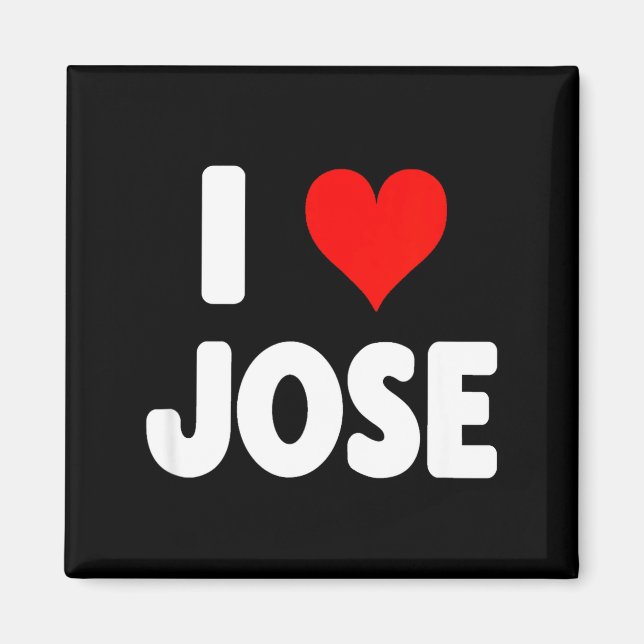 I Love Jose - Heart  Magnet (Front)
