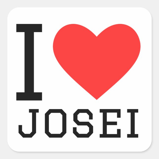  I love josei  Square Sticker (Front)