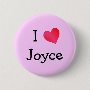 I Love Joyce 6 Cm Round Badge