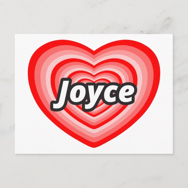 I love Joyce Postcard (Front)