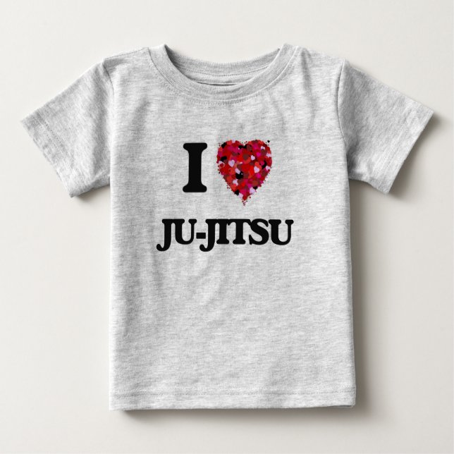 I Love Ju-Jitsu Baby T-Shirt (Front)