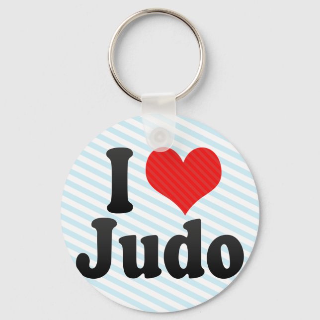 I Love Judo Key Ring (Front)