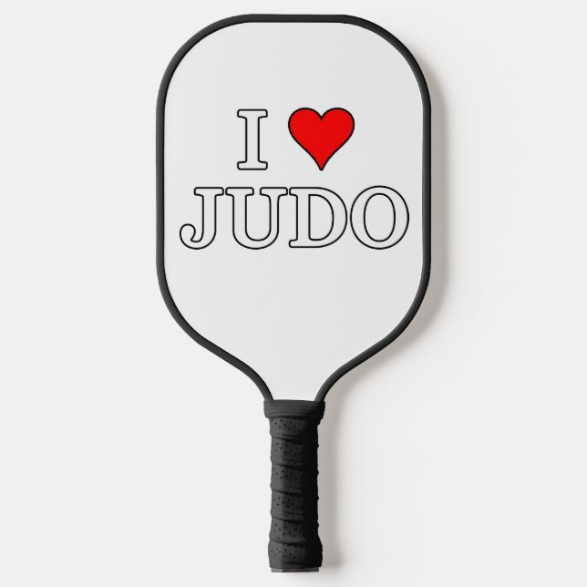I Love Judo Pickleball Paddle (Front)