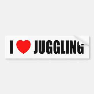 I Love Juggling Bumper Sticker