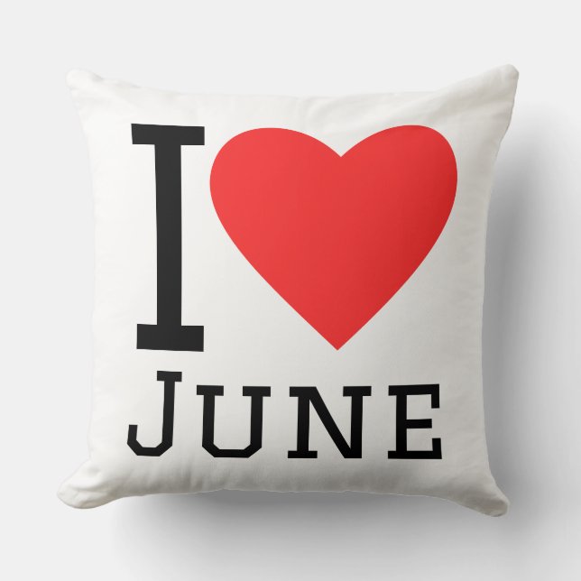 I love June Cushion (Front)