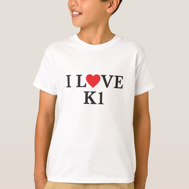 I Love K1 T-Shirt (Front)