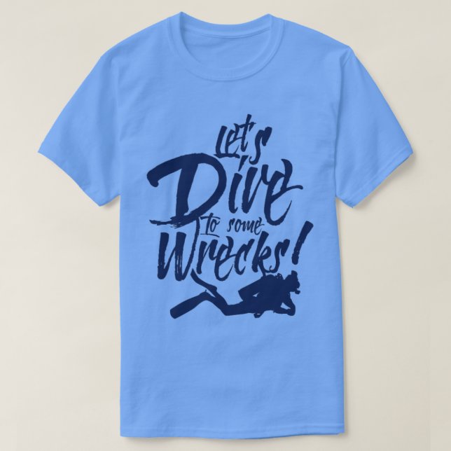 I Love K9 Training Diver Dive Wreck Diving  T-Shirt (Design Front)