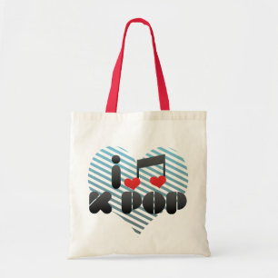 I Love K Pop Tote Bag