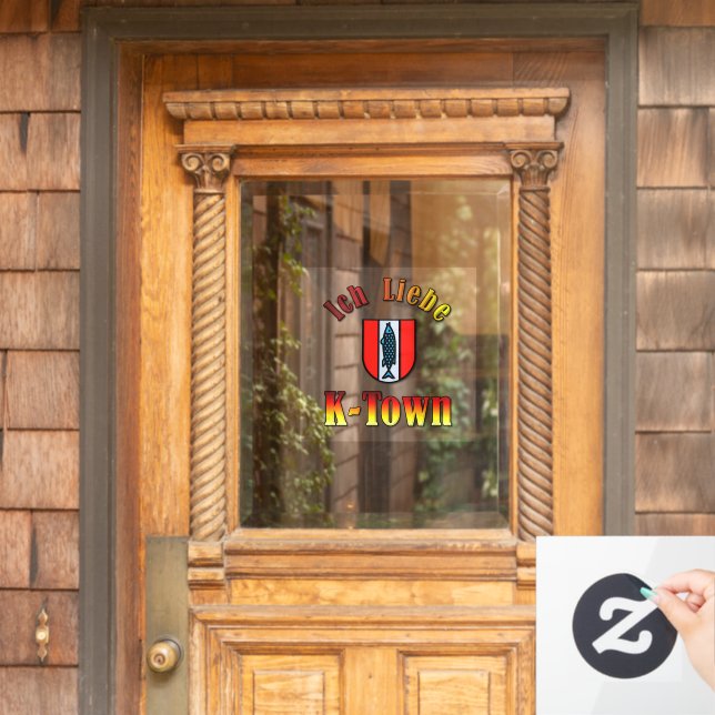 I love K-Town Window Cling (Home Door)