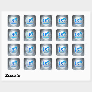 I love Kabbalah  Square Sticker