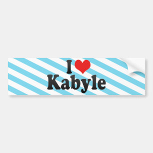 I Love Kabyle Bumper Sticker