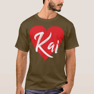 I Love Kai First Name Tshirt I Heart Named 