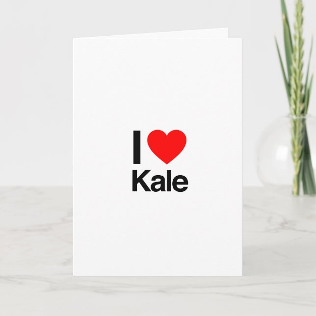 i love kale card (Front)