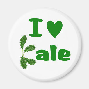 I Love Kale (I Heart Kale) Vegetable/Gardener Magnet