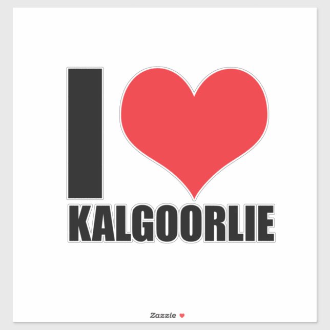 I love Kalgoorlie (Sheet)