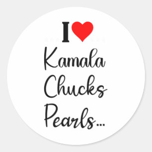 I Love Kamala Cute Shoes For President Election 20 Classic Round Sticker