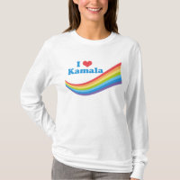 I Love Kamala Rainbow Cute Election Long Sleeve