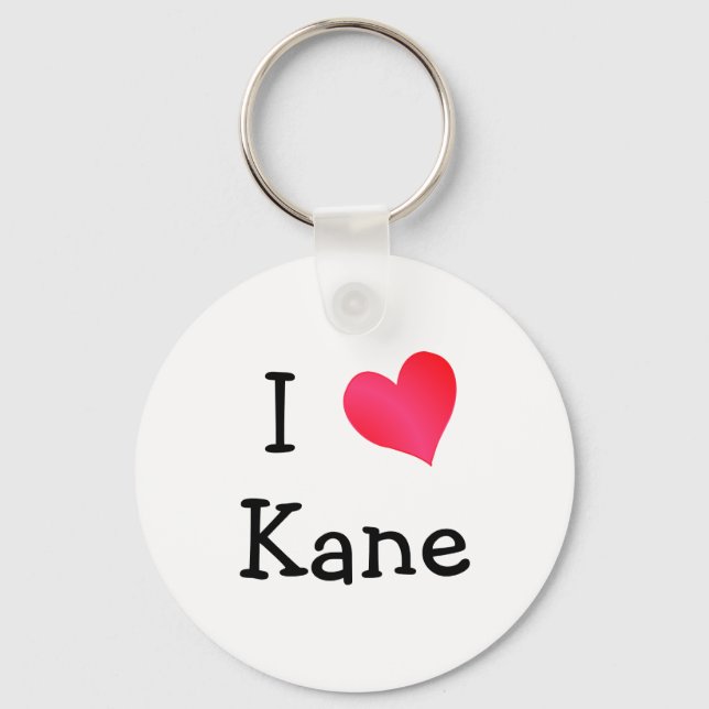 I Love Kane Key Ring (Front)