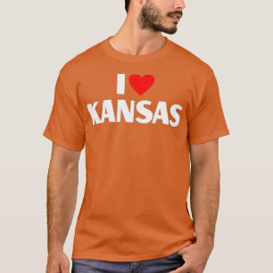 I Love Kansas Best Home State I Heart Kansas T-Shirt