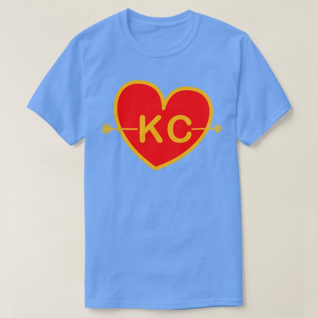 I Love Kansas City Heart KC T-Shirt (Design Front)