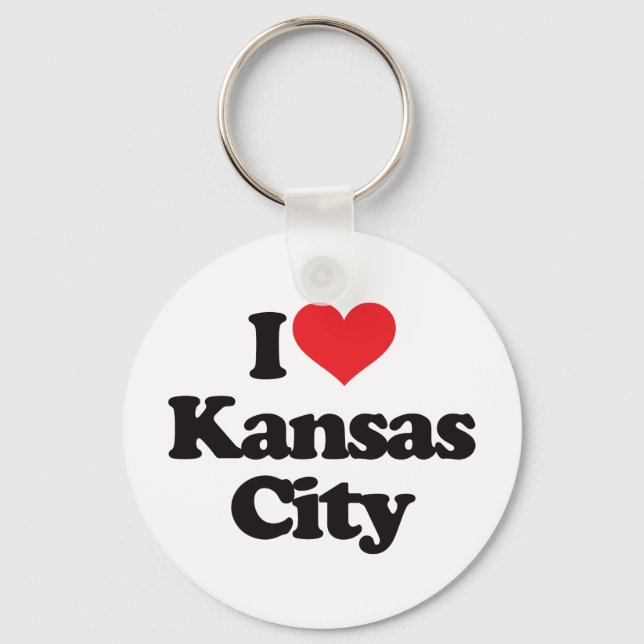 I Love Kansas City Key Ring (Front)